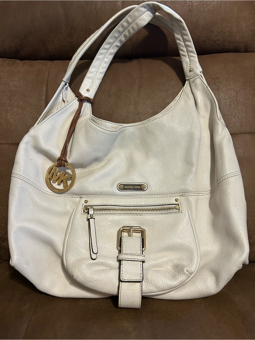 Michael Kors leather hobo bag